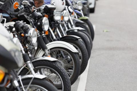 Photo of motorbike gang